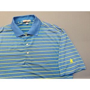 Peter Millar Summer Comfort Mens Medium Blue Golf County Club Preppy Embroidery